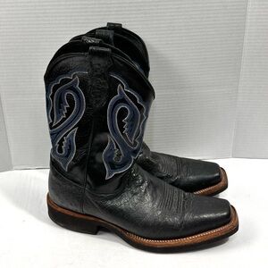 Justin Boots Crepe Sole Smooth Ostrich Boots Sz 11.5‎